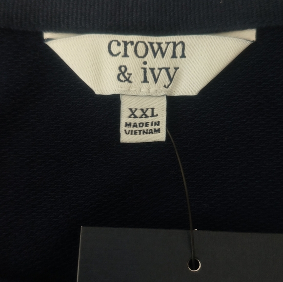 New Navy Oversized Top / 2X - Picture 6 of 11